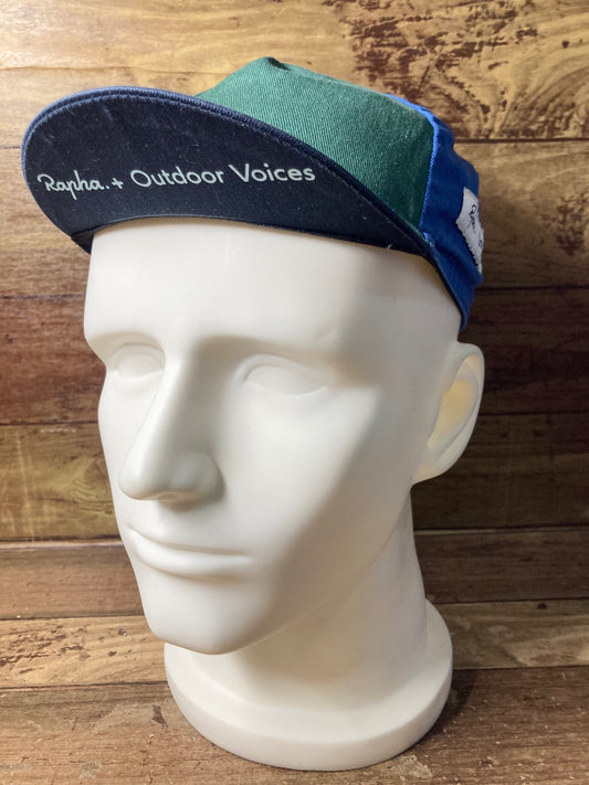 HU614 ラファ Rapha + Outdoor Voices X OUTDOOR VOICES CYCLING CAP サイクルキャップ 紺 緑