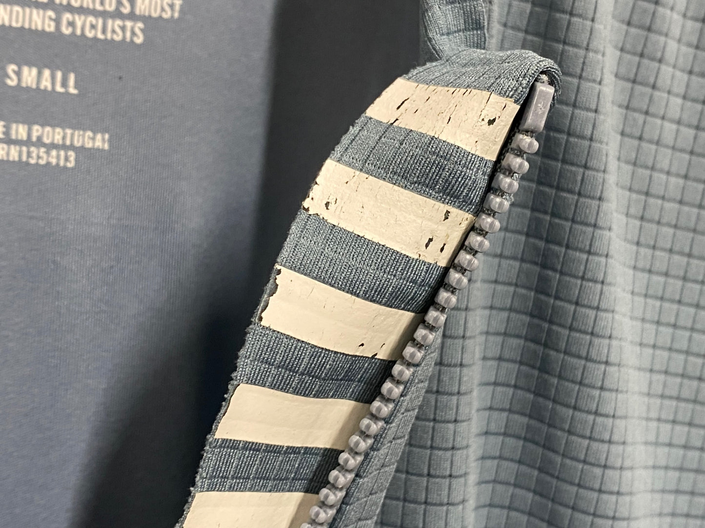 IT648 ラファ Rapha PRO TEAM FLYWEIGHT JERSEY 半袖 サイクルジャージ 水 S ※プリントのスレ