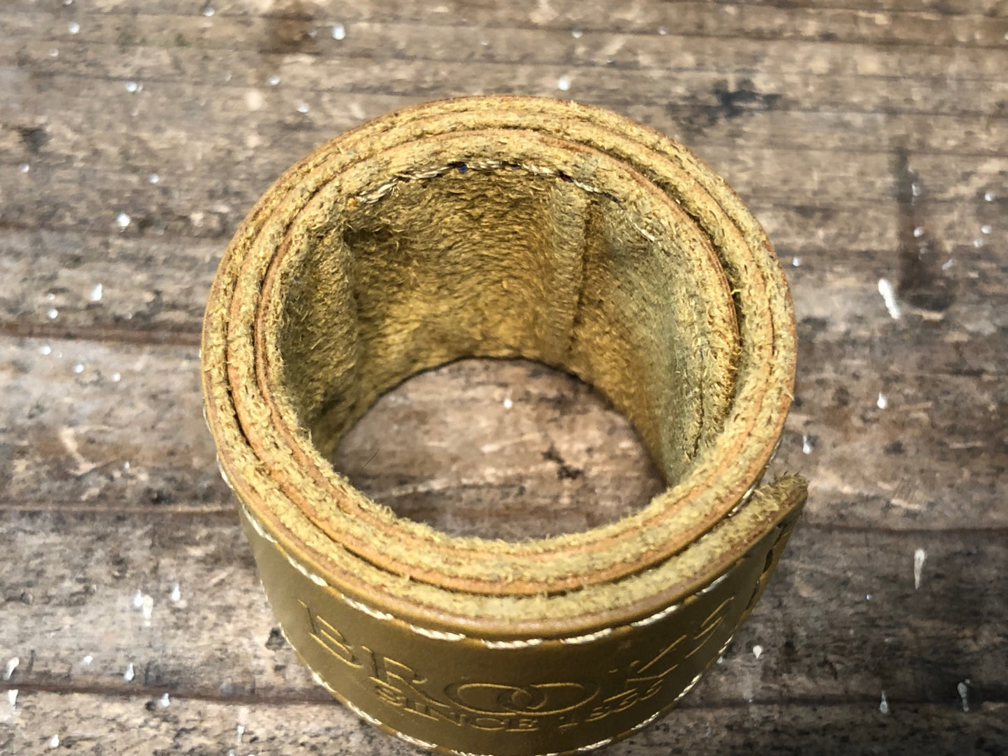 IR041 ブルックス BROOKS TROUSER STRAP アンクルバンド 黄