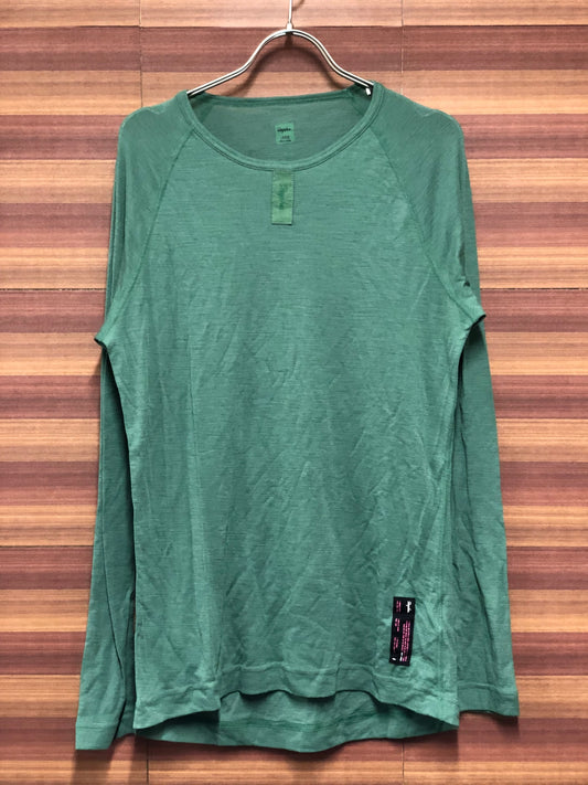 IO480 ラファ Rapha MERINO BASE LAYER 長袖 インナーシャツ 緑 L