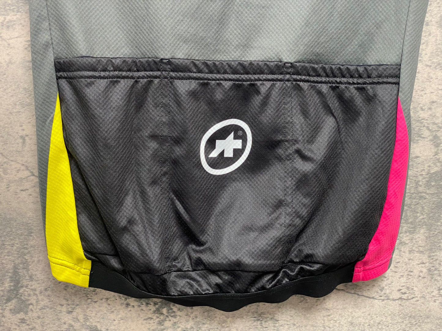 JB914 アソス ASSOS 半袖 サイクルジャージ グレー S AMGEN TOUR of CALIFORNIA チャリティージャージ