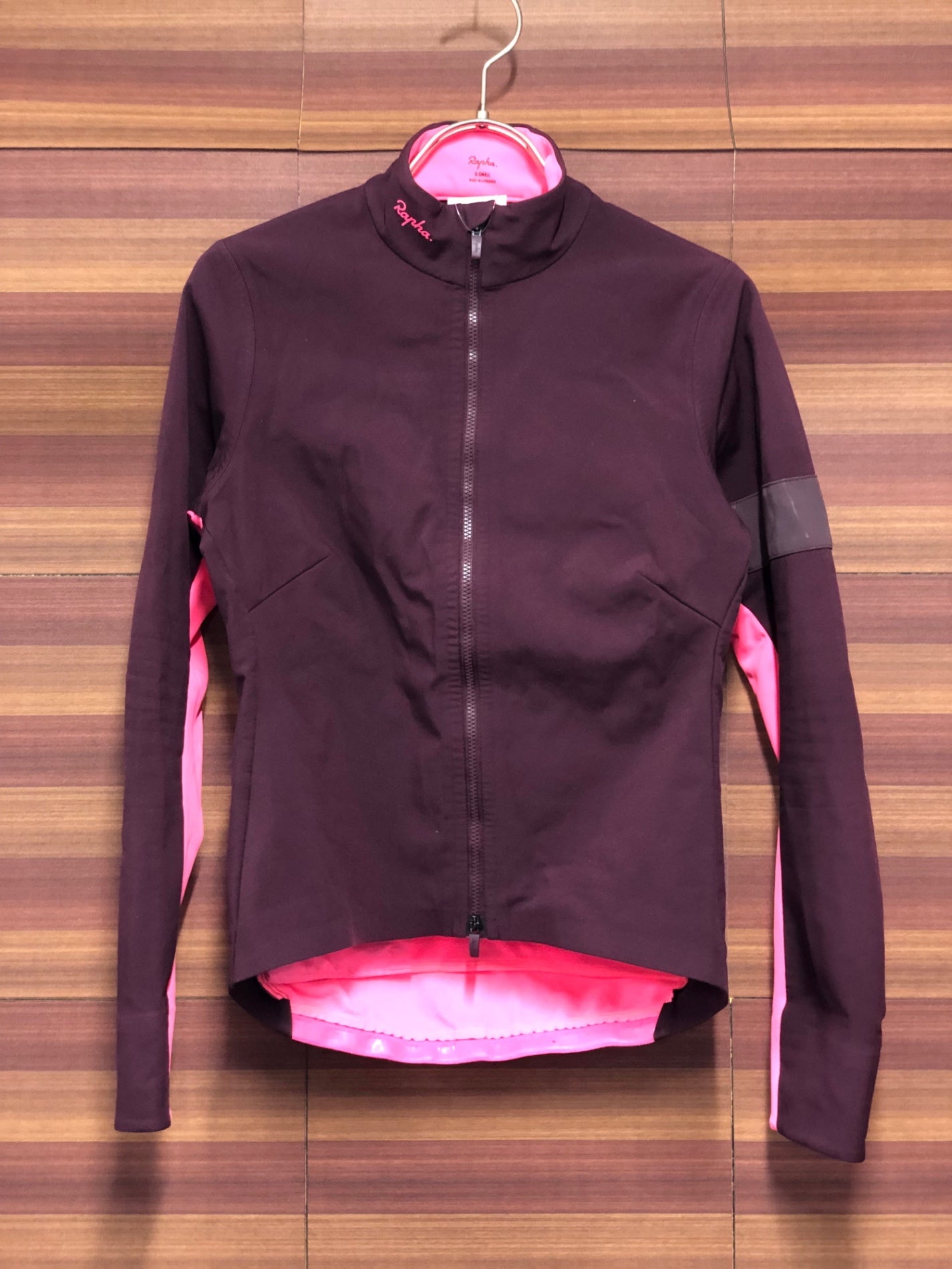 IT453 ラファ Rapha SOUPLESSE TRAINING JACKET - WINE TASTING 長袖 サイクルジャケット ワインレッド XS