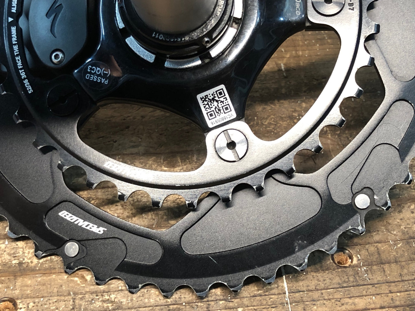 IP495 スペシャライズド SPECIALIZED S-WORKS POWER カーボンクランク 172.5mm 52-36T BCD110 5H 接続確認済み