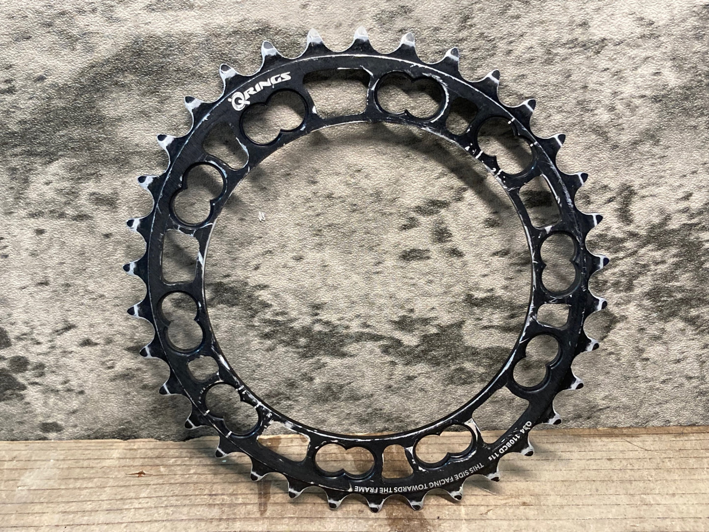 IV266 ローター ROTOR Q-RINGS 34T BCD110mm 5アーム ※歯の消耗あり