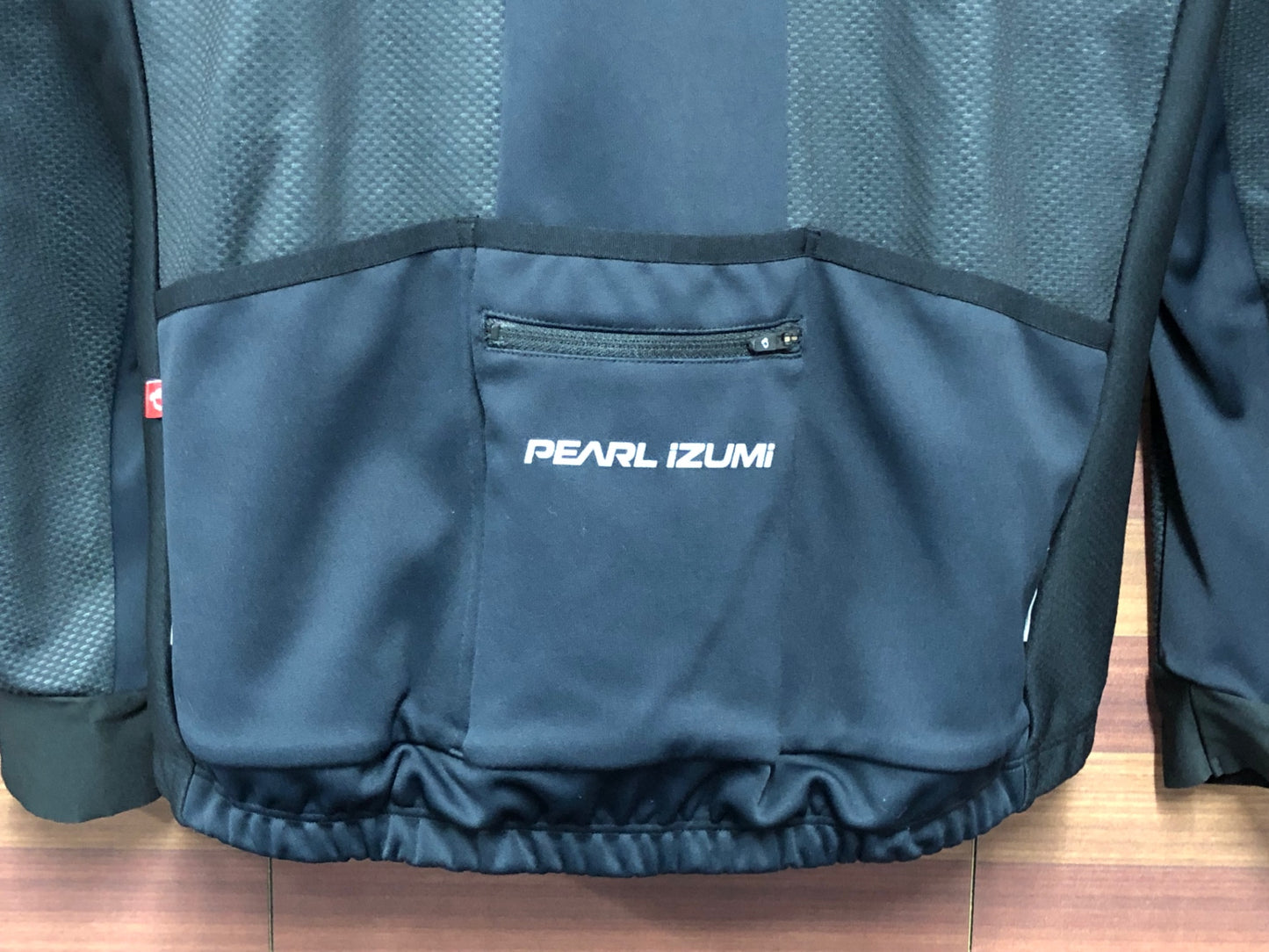 IT047 パールイズミ PEARL iZUMi 長袖 サイクルジャケット 黒 白 XL 裏起毛