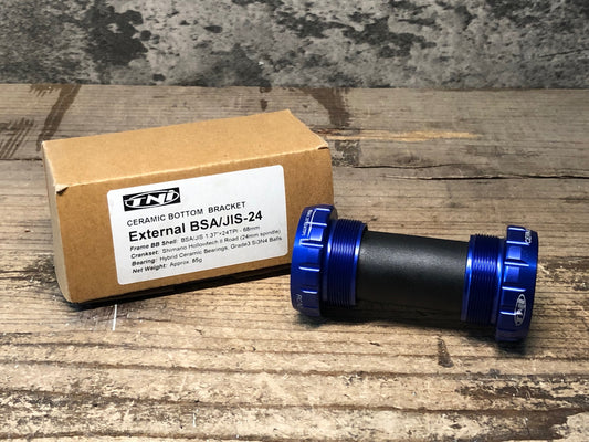 JD066 TNi External CERAMIC BOTTOM BRACKET ボトムブラケット 青 黒 BSA/JIS Φ24