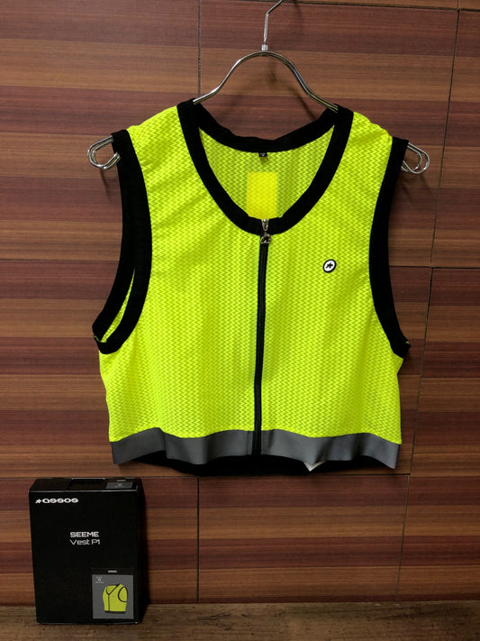 IK452 アソス assos SEEME VEST P1 ベスト 黄緑 2 XL-XLG