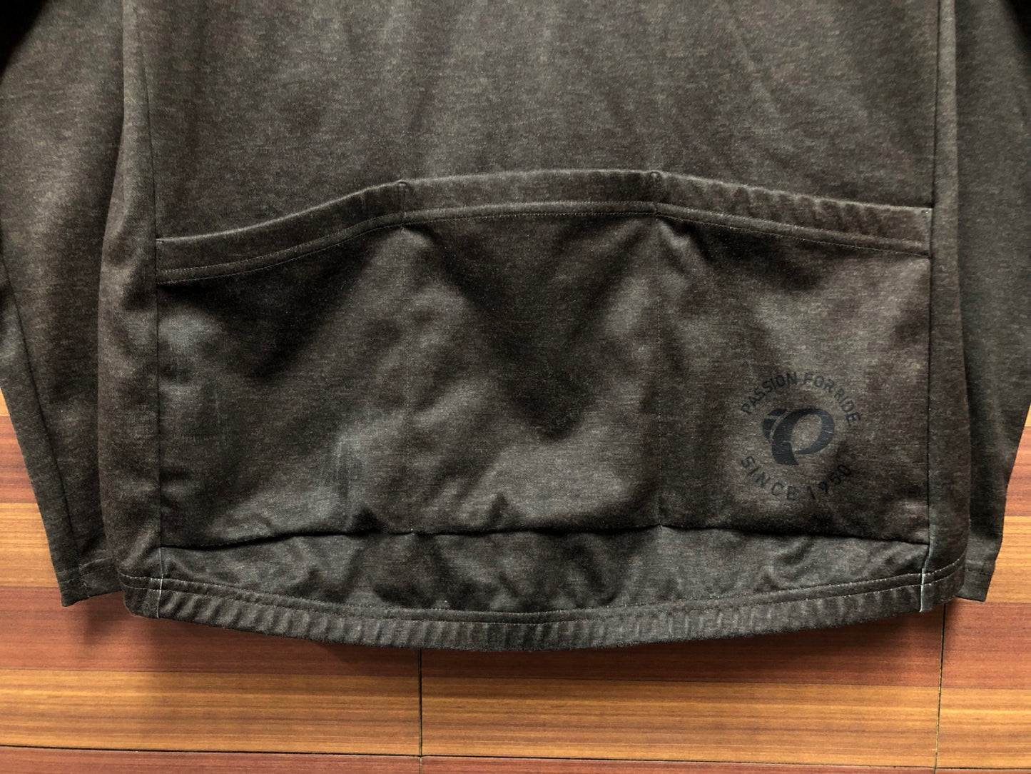 IM164 パールイズミ PEARL iZUMi 長袖 サイクルジャージ 黒 グレー L 裏起毛