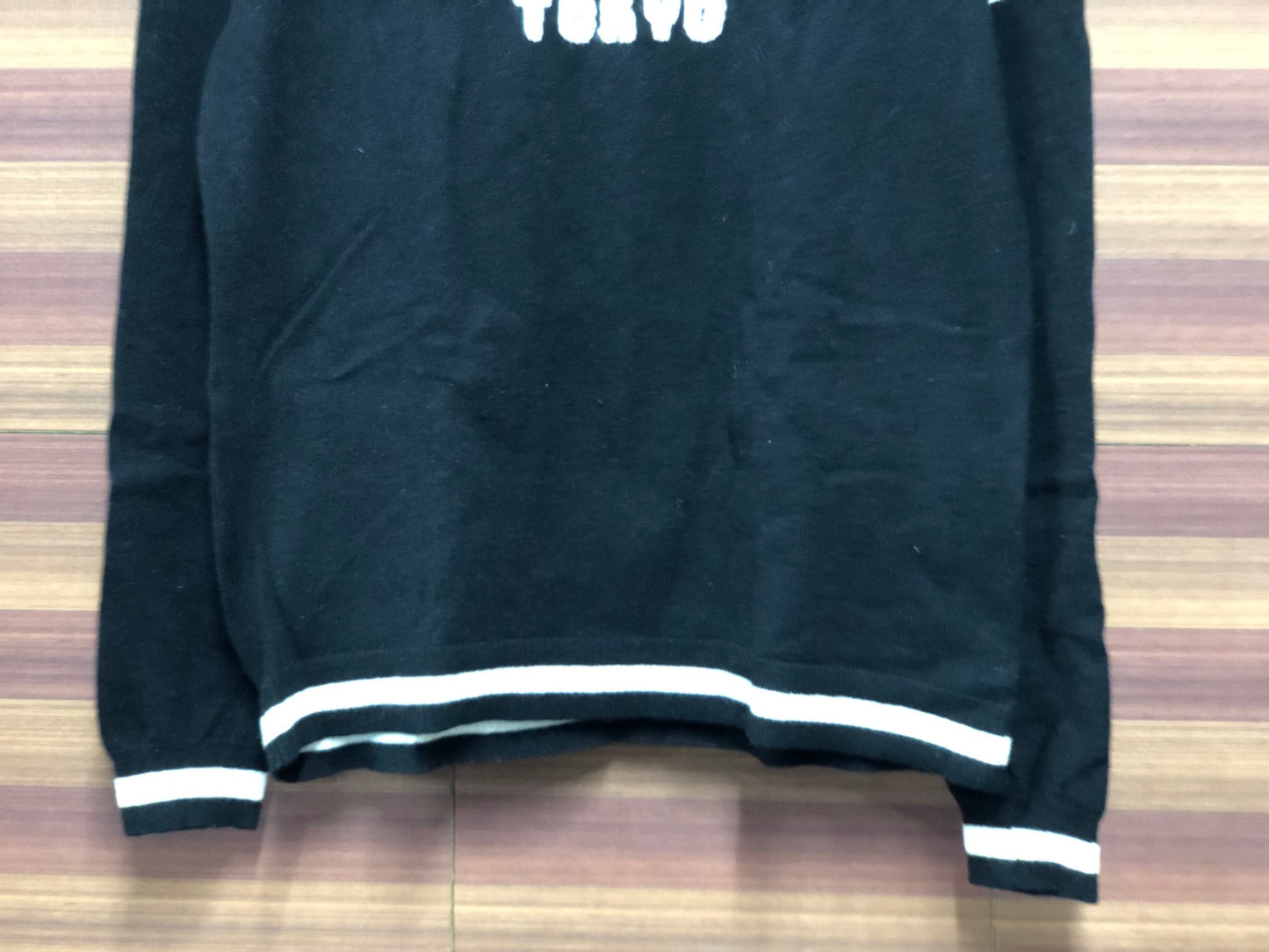 IQ344 トーキョーウィールズ TOKYO WHEELS 長袖 ニット M 白黒