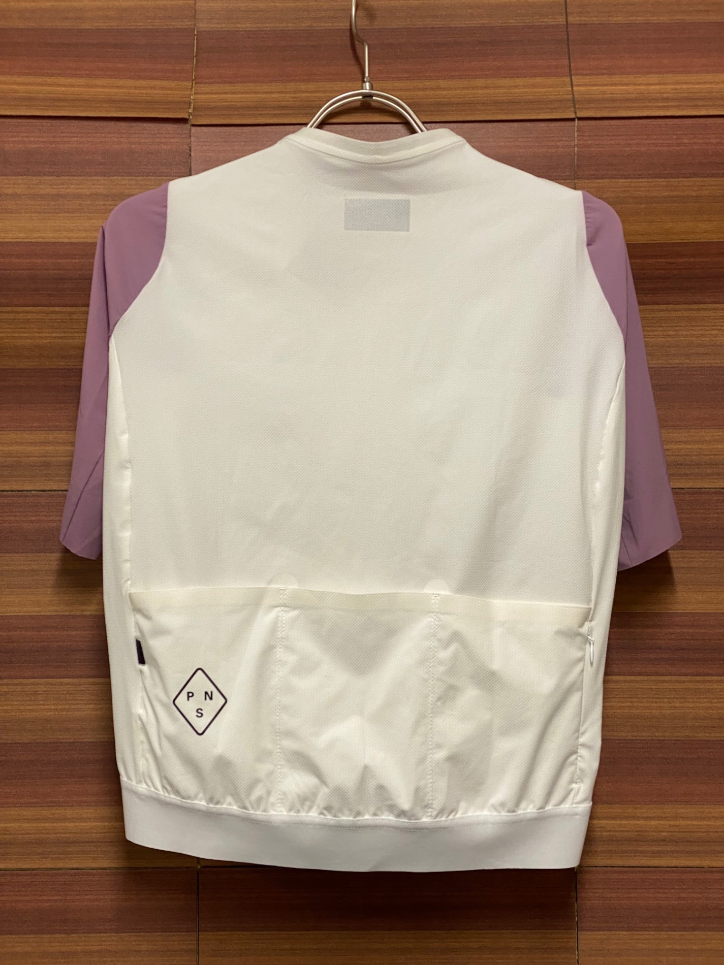 IU942 パスノーマルスタジオ PAS NORMAL STUDIOS SOLITUDE 半袖 サイクルジャージ 白 パープル S