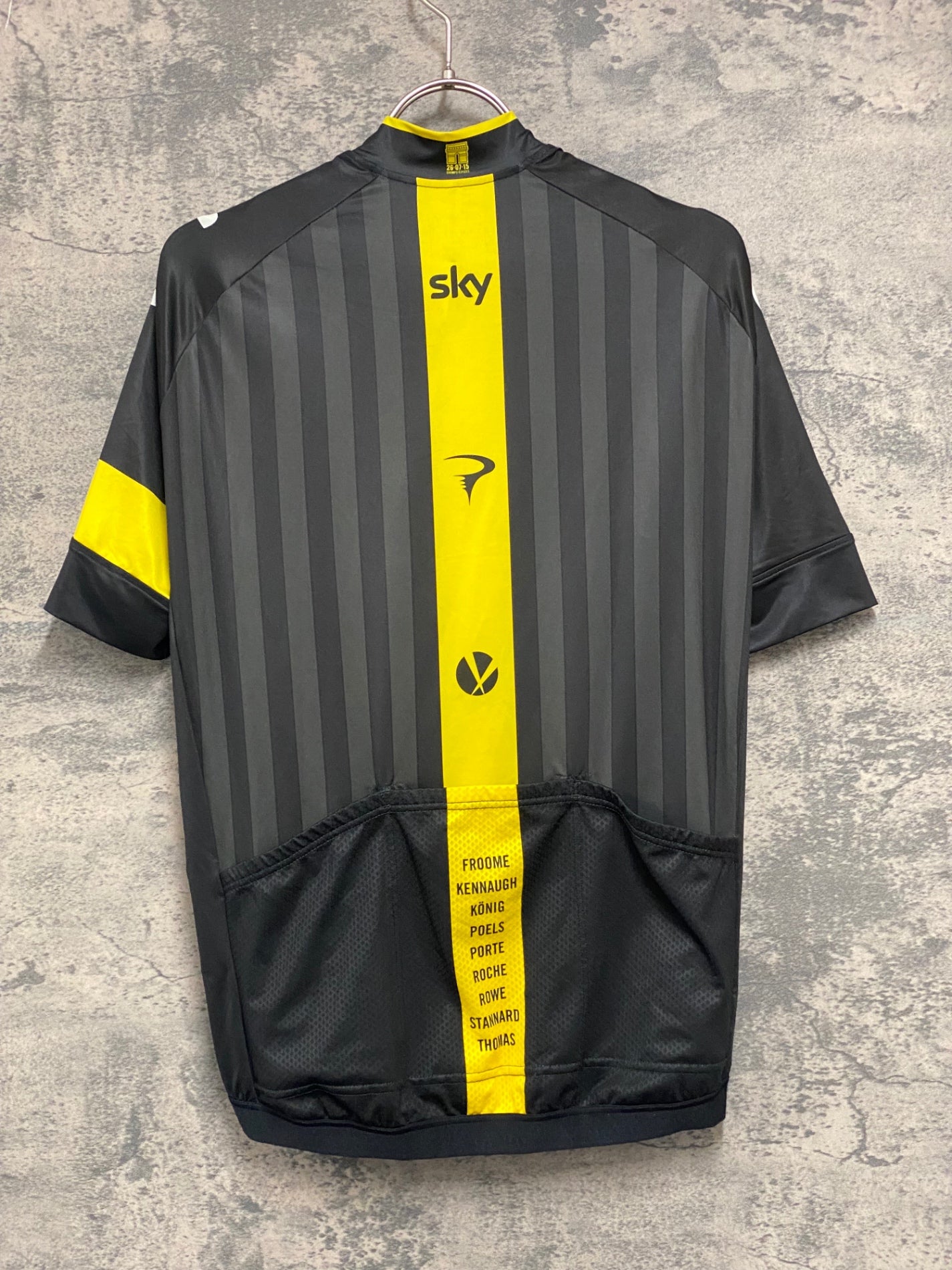 JC828 ラファ Rapha VICTORY PRO TEAM JERSEY 半袖 サイクルジャージ 黒 M TEAM sky