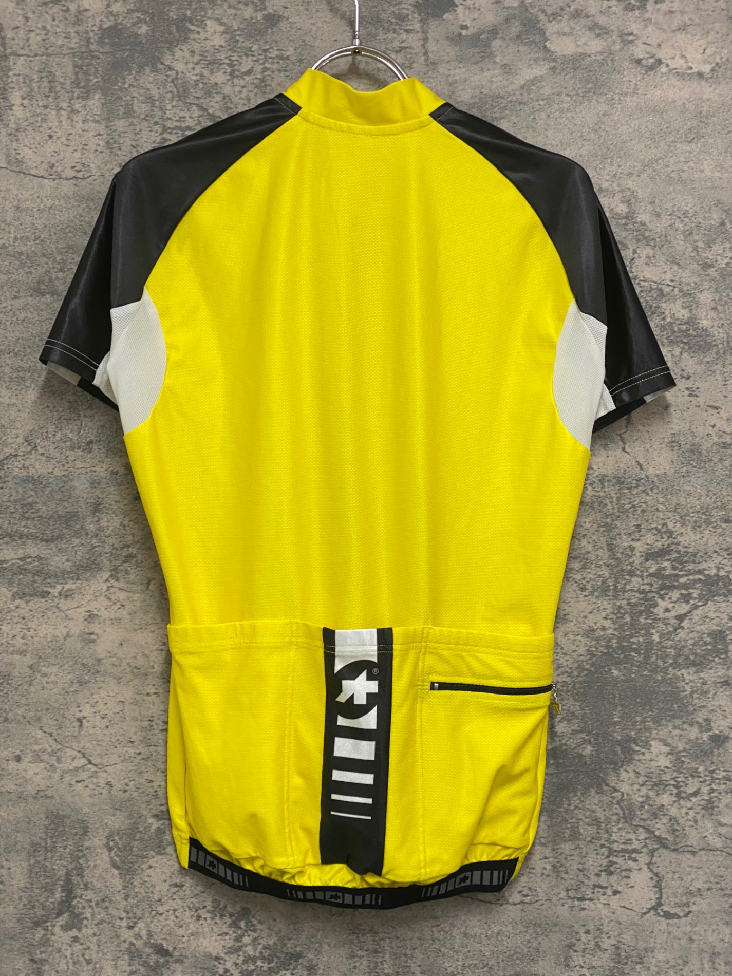 IZ137 アソス assos 半袖 サイクルジャージ 黄 黒 S