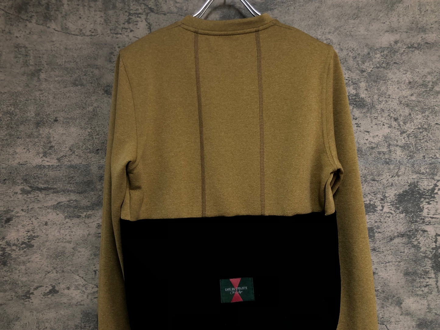 IW791 カフェドシクリステ Cafe du Cycliste ANGELE 長袖 サイクルジャージ カーキ S