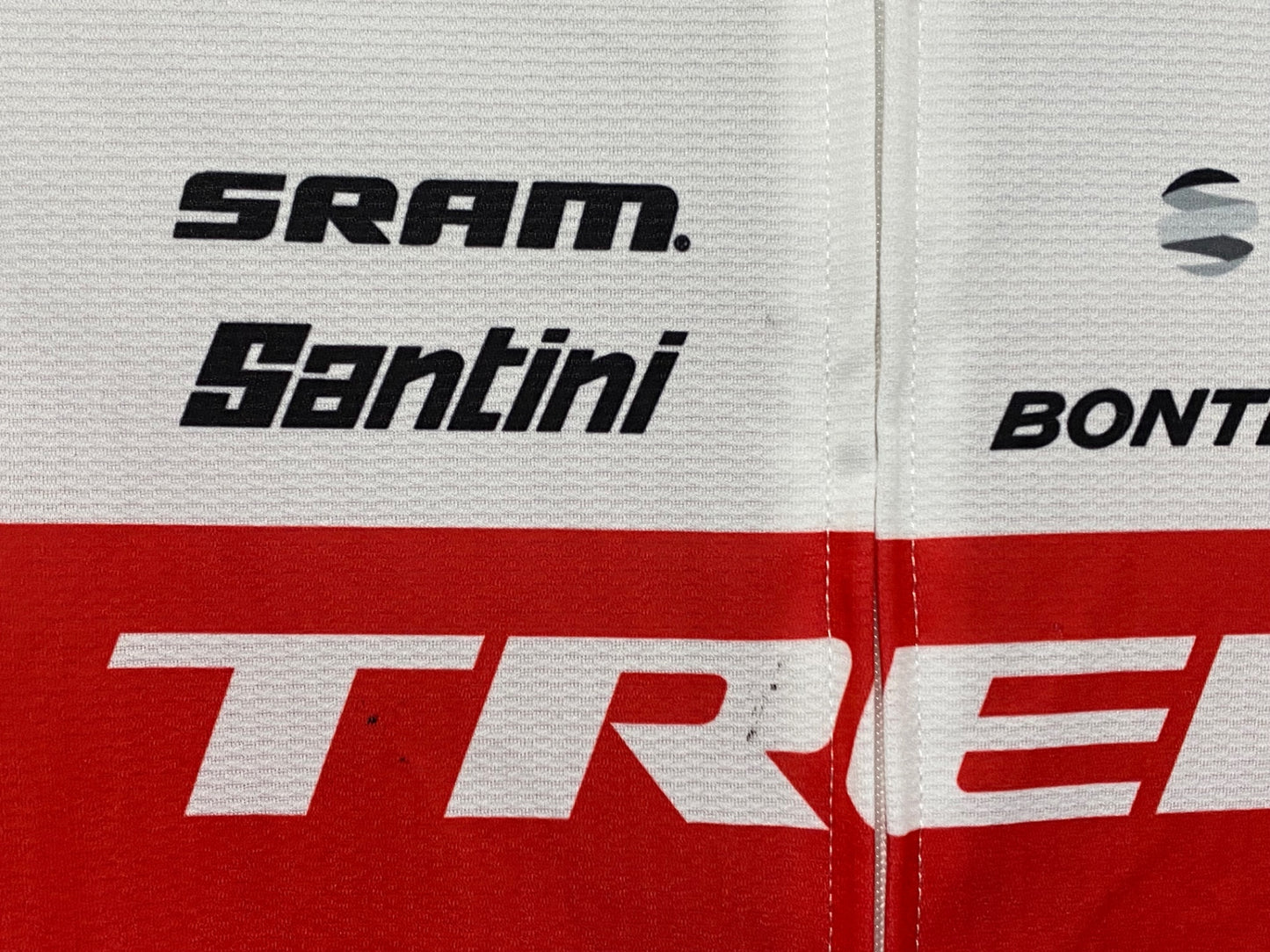 IT080 サンティーニ Santini 半袖 サイクルジャージ 白 M TREK Segafredo
