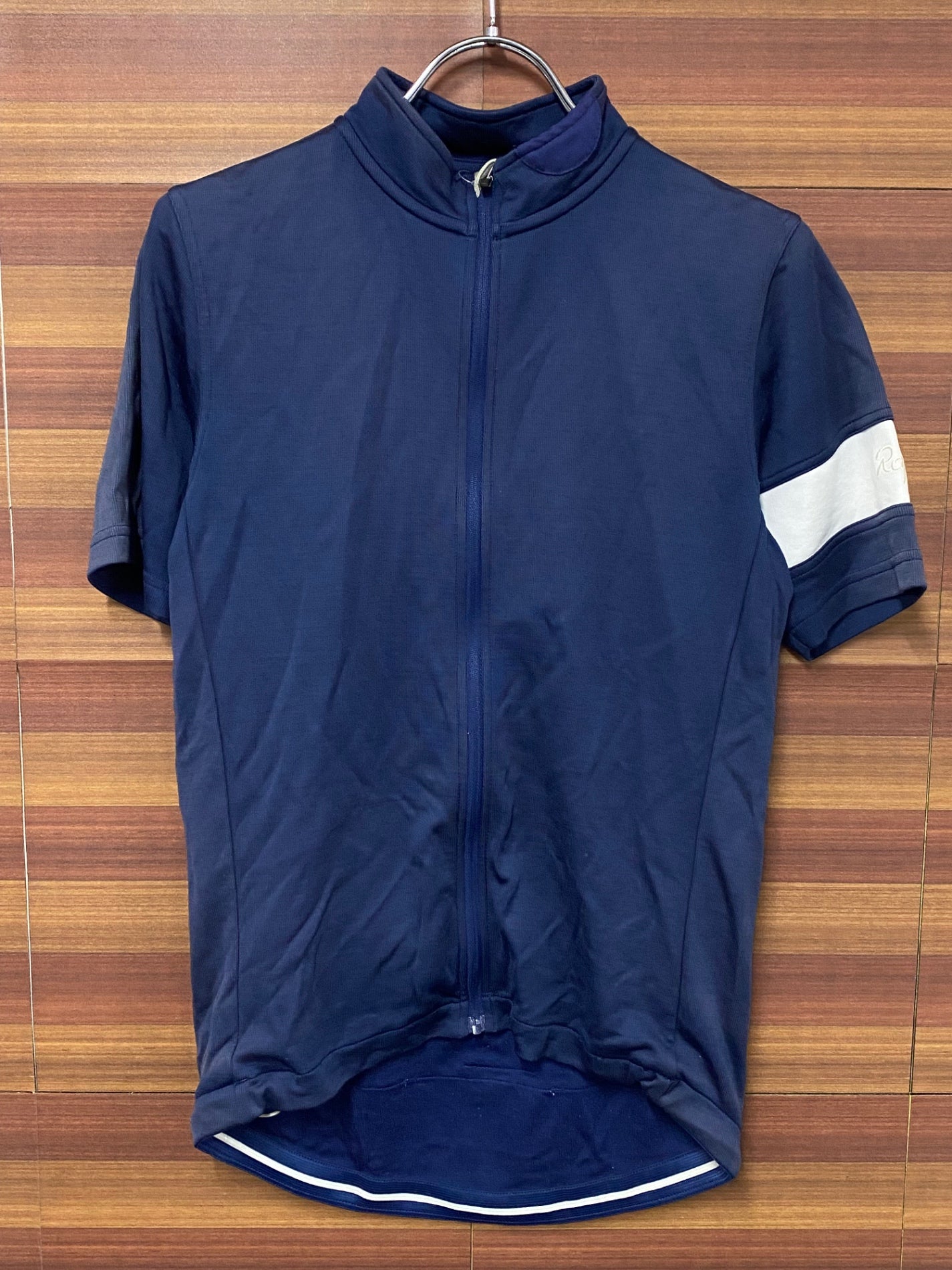 IR938 ラファ Rapha CLASSIC JERSEY 半袖 サイクルジャージ 紺 M ※日焼け、毛玉等ダメージ強いためジャンク