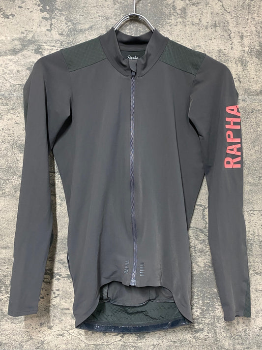 IZ164 ラファ Rapha PRO TEAM LONG SLEEVE AERO JERSEY 長袖 サイクルジャージ グレー S