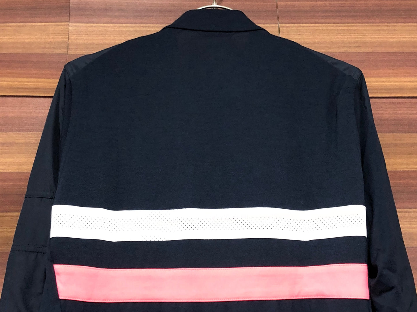 IT543 ラファ Rapha BREVET LONG SLEEVE WINDBLOCK JERSEY 長袖サイクルジャージ 紺 M 裏起毛 防風