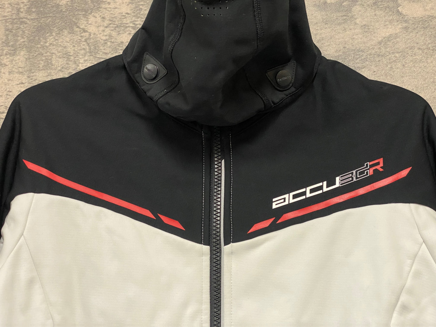 JC091 シマノ SHIMANO ACCU3GR 長袖 サイクルジャケット 黒 白 L