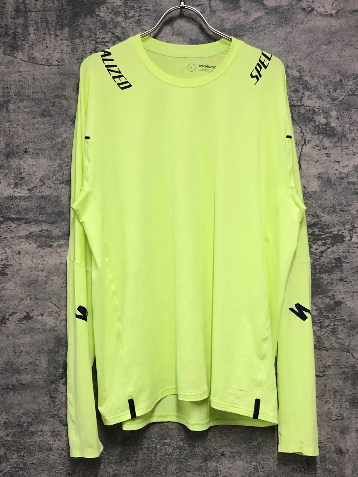 IY550 スペシャライズド SPECIALIZED 長袖 トレイルシャツ 白 黄色 L