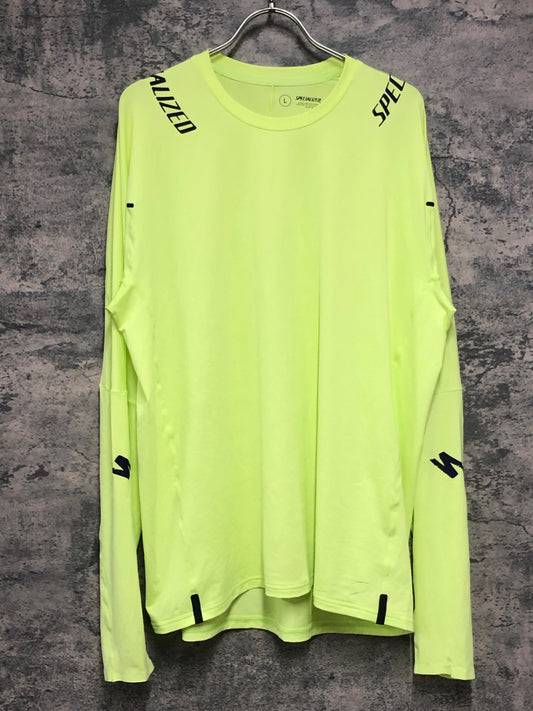 IY550 スペシャライズド SPECIALIZED 長袖 トレイルシャツ 白 黄色 L