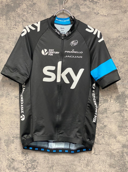 JC808 ラファ Rapha MEN'S PRO TEAM JERSEY 半袖 サイクルジャージ 黒 M TEAM sky