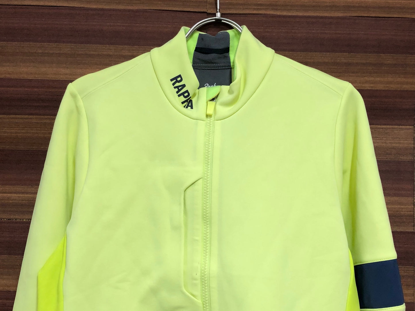 IQ376 ラファ Rapha PRO TEAM WINTER JERSEY 長袖 黄 L 裏起毛