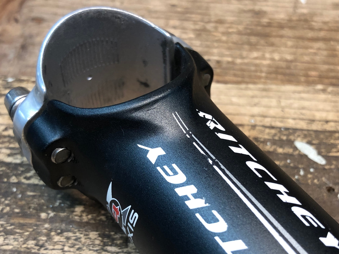 IU153 リッチー RITCHEY 4AXIS WCS アルミステム 黒 80mm Φ31.8 OS 6°