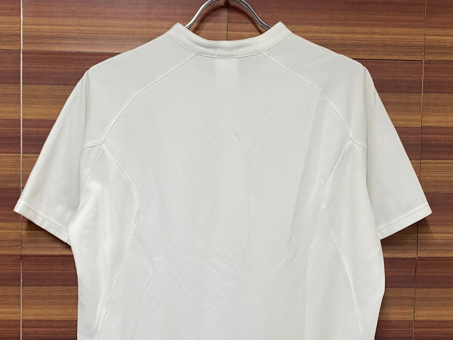 IR937 アディダス adidas 半袖 サイクルジャージ 白 L ハーフジップ