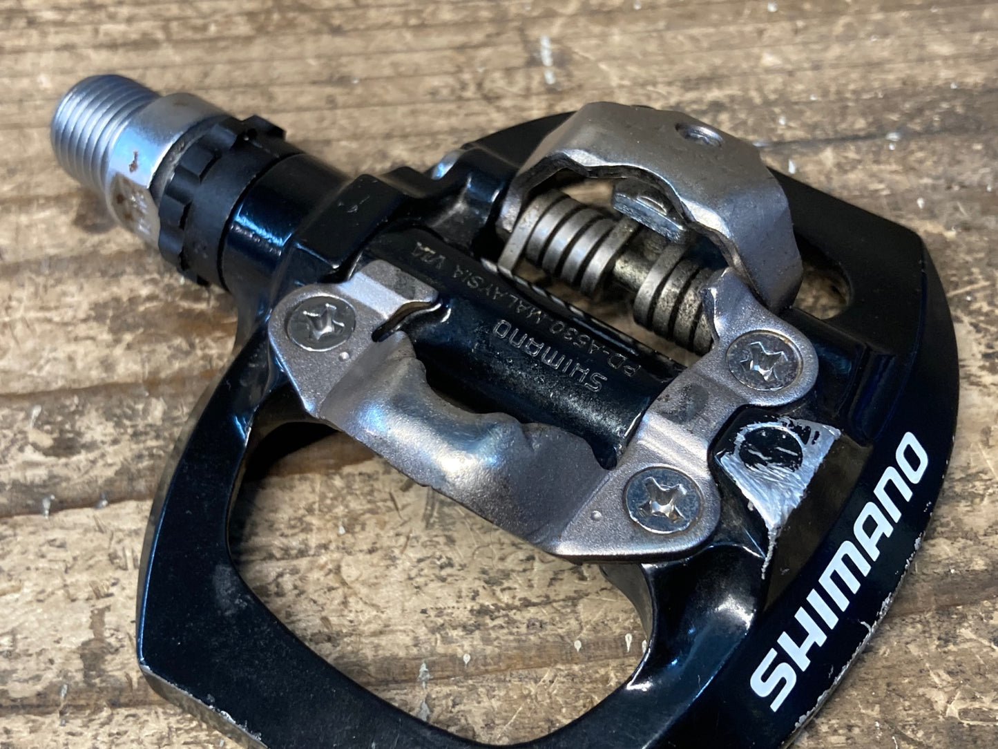 IY610 シマノ SHIMANO PD-A530 ビンディングペダル 片面 SPD 黒