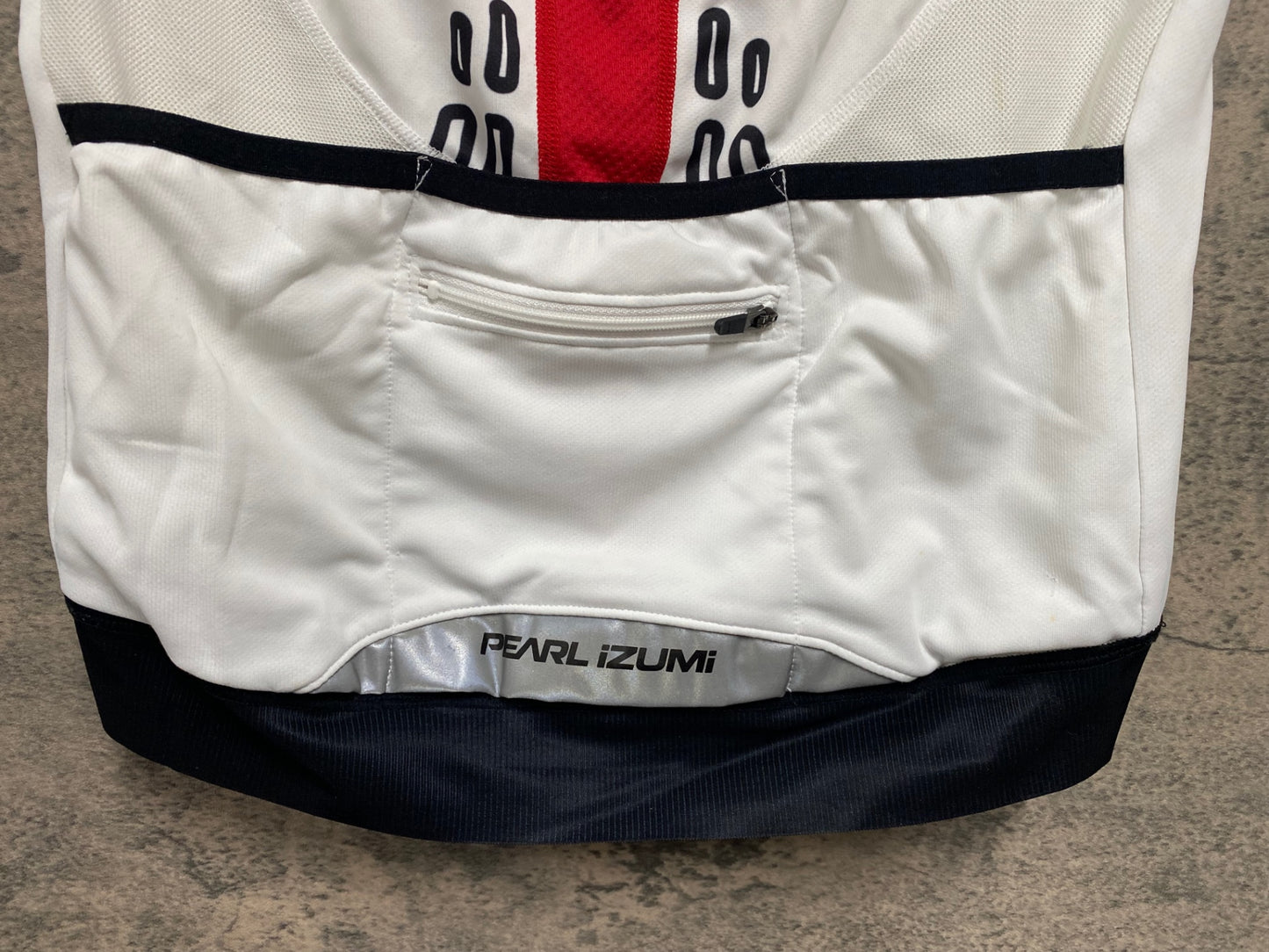 JD269 パールイズミ PEARL iZUMi 半袖 サイクルジャージ 黒 白 赤 S