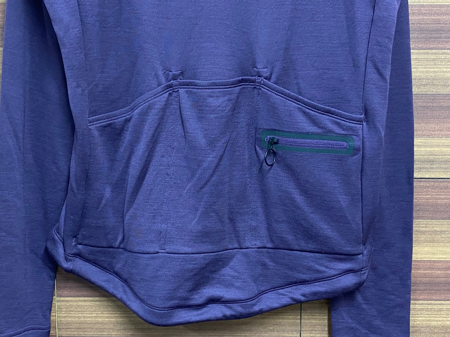 HU040 ラファ Rapha クラシックロングスリーブジャージ CLASSIC LONG SLEEVE JERSEYⅡ パープル S ※裾ほつれ