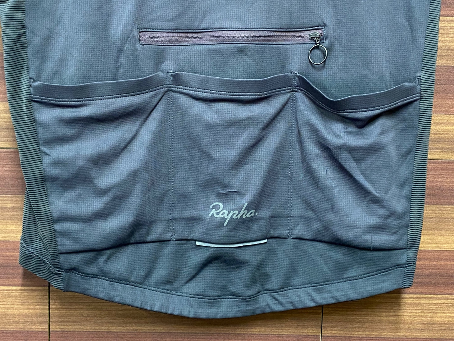 IK077 ラファ Rapha BREVET LIGHTWEIGHT JERSEY 半袖 サイクルジャージ L グレー