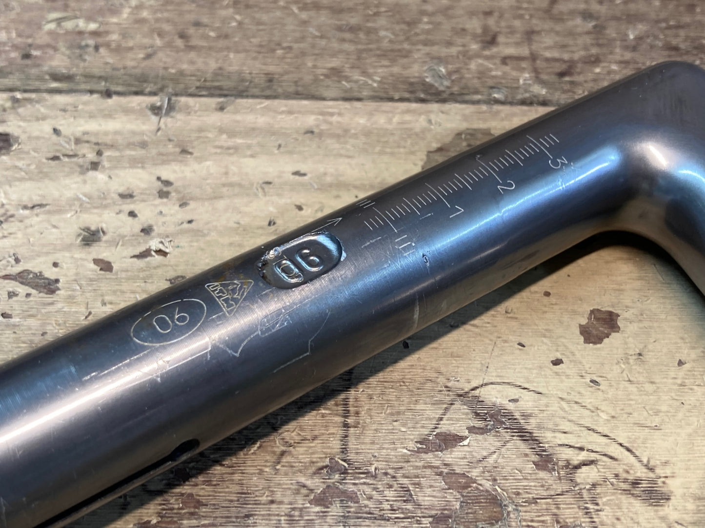 IL934 ITM Citta' di BASSANO アルミ スレッドステム クイルステム 90mm Φ25.8 ガンメタ