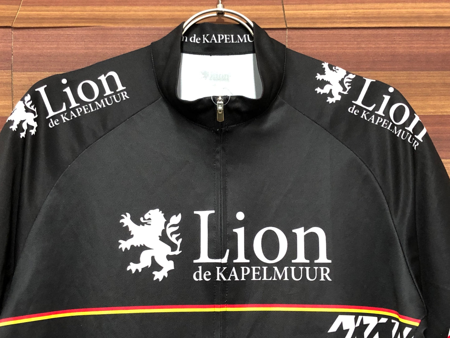 IS303 リオンドカペルミュール Lion de KAPELMUUR 半袖 サイクルジャージ 黒 ※サイズ不明