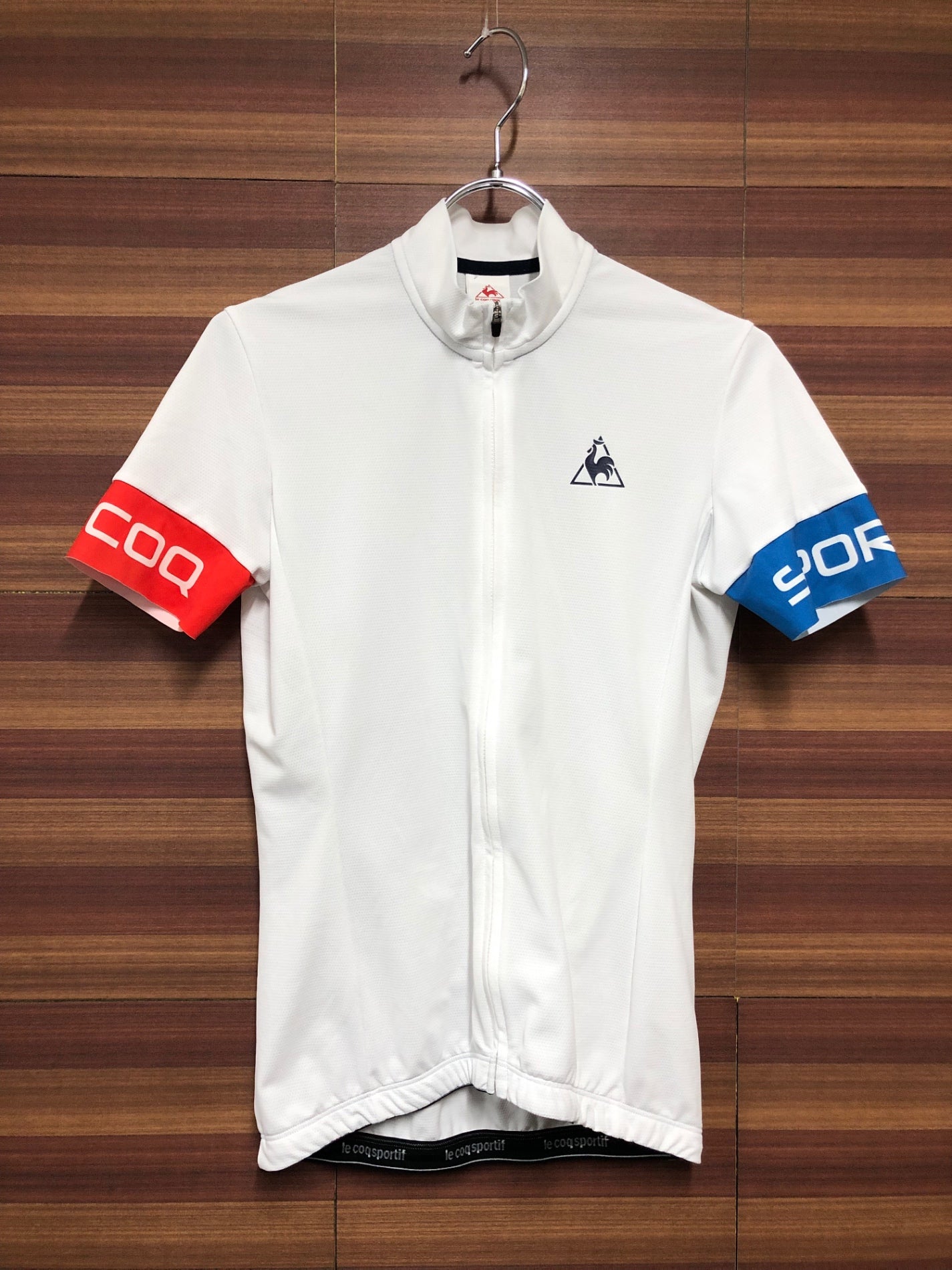 IM806 ルコックスポルティフ le coq sportif 半袖 サイクルジャージ 白 ※タグカット、サイズ不明