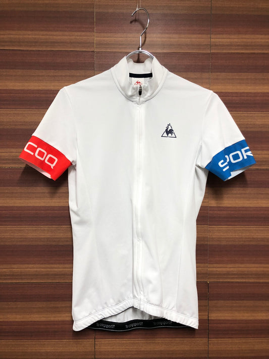 IM806 ルコックスポルティフ le coq sportif 半袖 サイクルジャージ 白 ※タグカット、サイズ不明