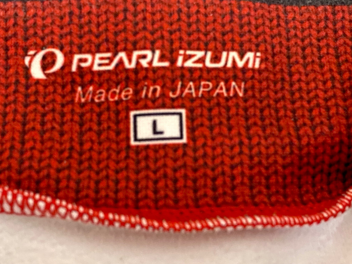 IH881 パールイズミ PEARL iZUMi 長袖 サイクルジャケット グレー 赤 L 裏起毛