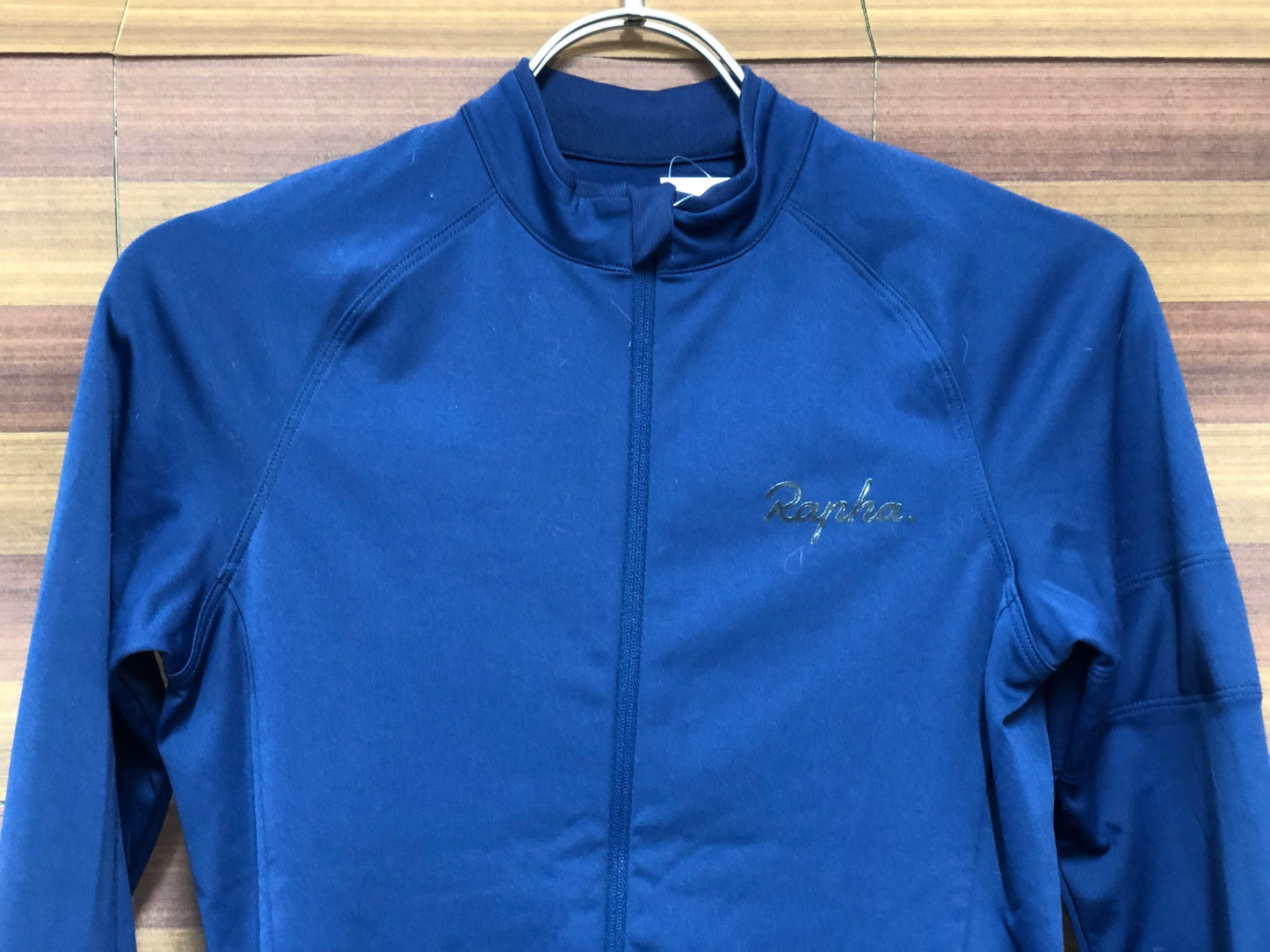IR210 ラファ Rapha WOMEN'S LONG SLEEVE JERSEY 長袖サイクルジャージ 紺 XXS 裏起毛