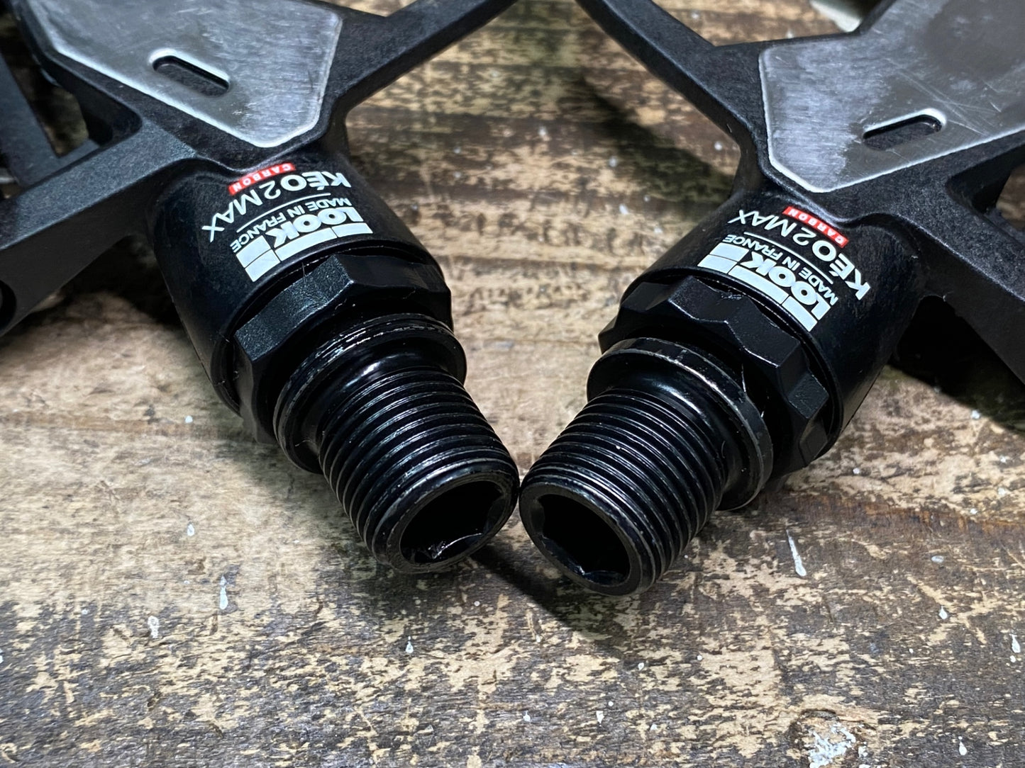 JD058 ルック LOOK ケオ KEO2 MAX CARBON ビンディングぺダル クロモリシャフト