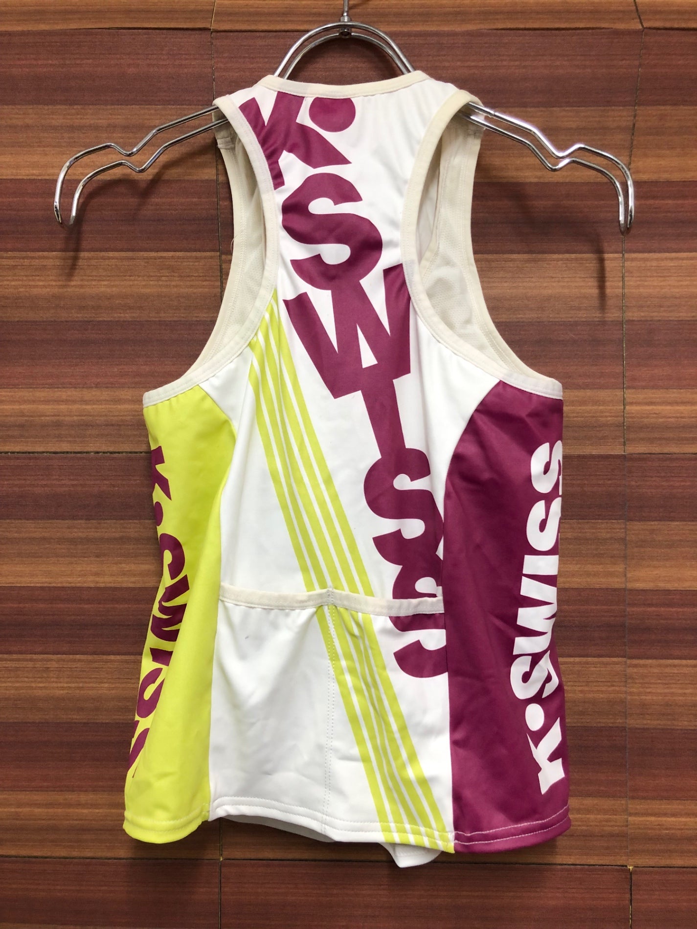 IO335 K-SWISS レディース トライアスロンジャージ 白 S