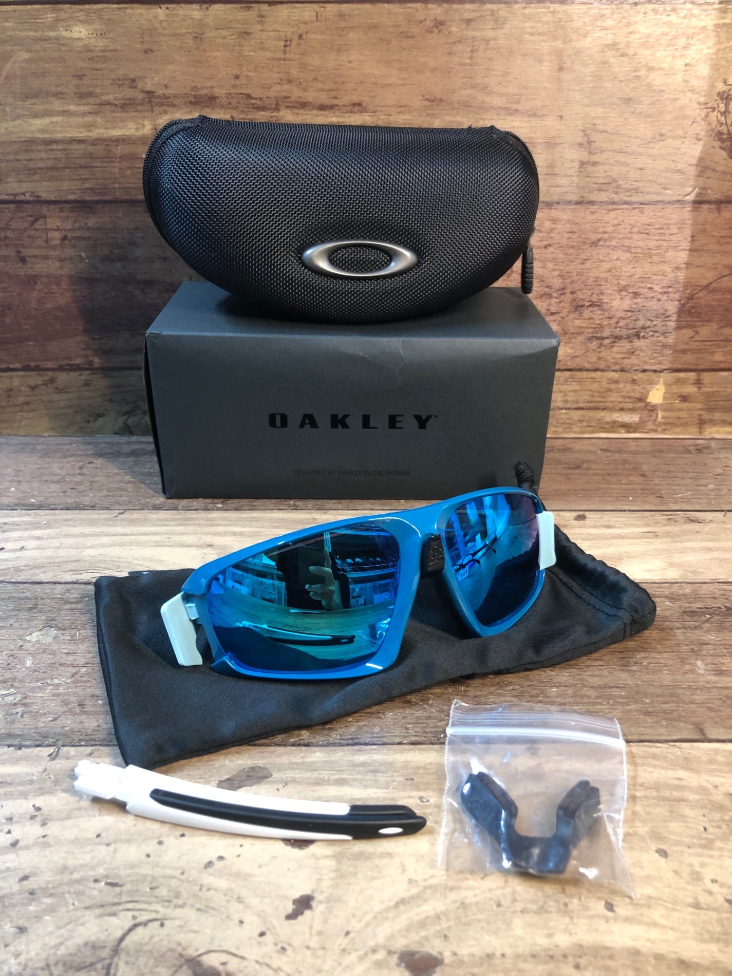 ID477 オークリー OAKLEY フィールドジャケット FIELD JACKET サングラス アイウェア 青 PRIZM