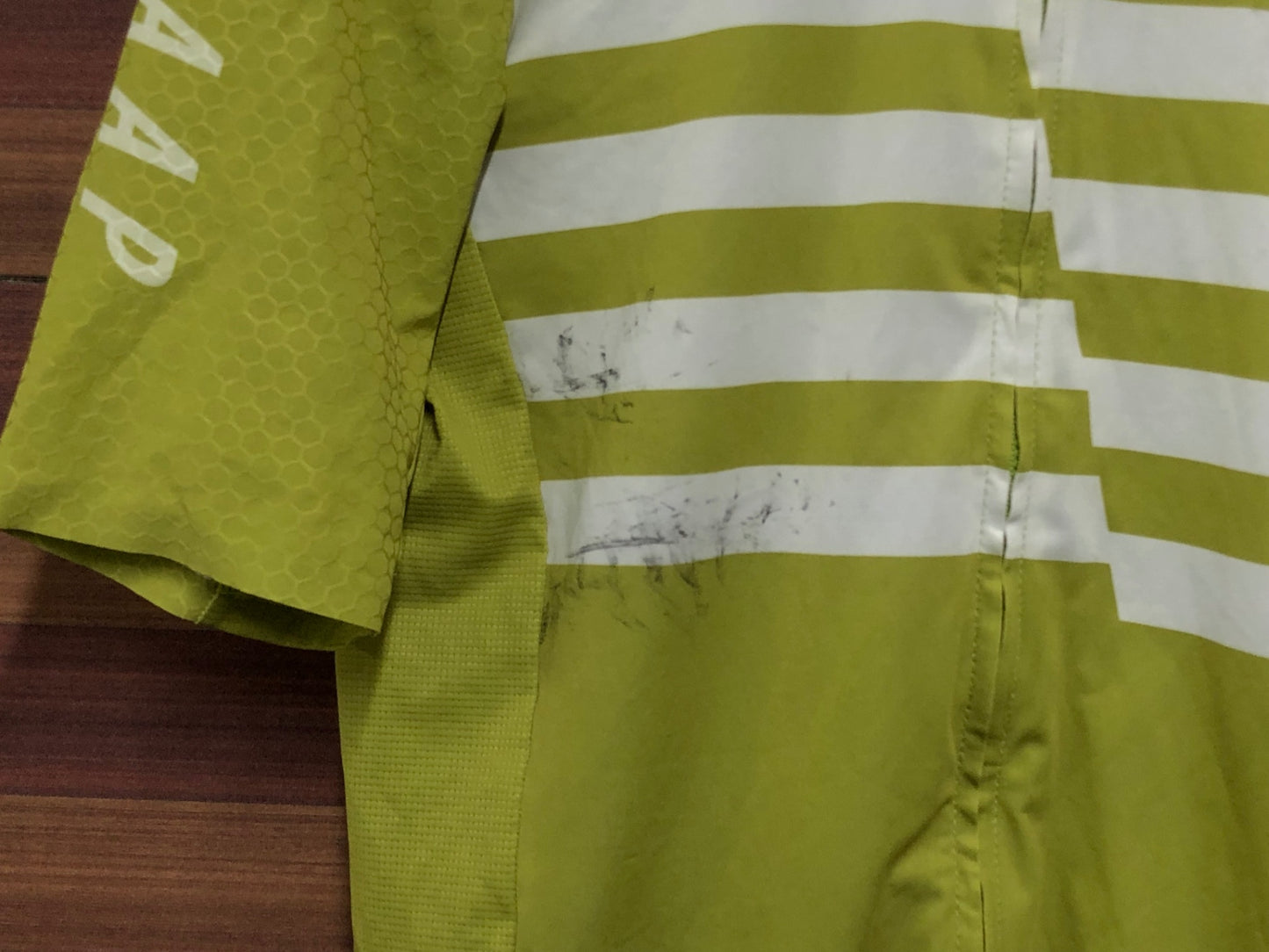 IL732 マープ MAAP PRO FIT JERSEY 半袖 サイクルジャージ 緑 Lサイズ ※汚れあり