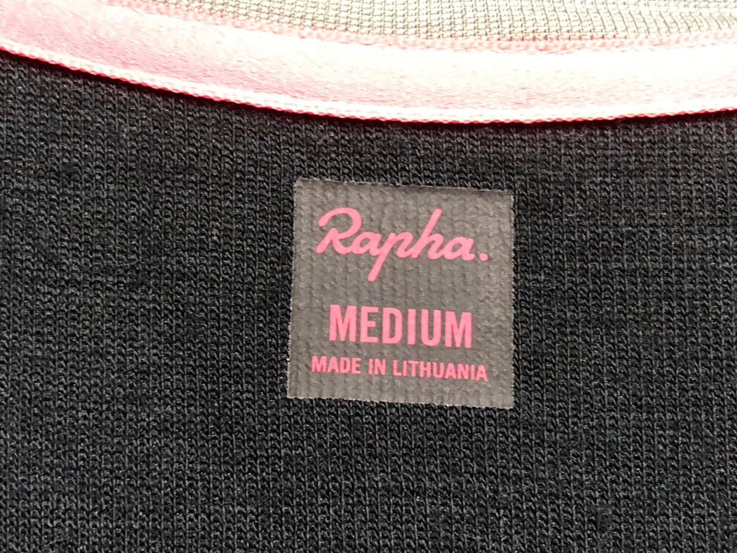 IO652 ラファ Rapha CLUB ハーフジップ 半袖 サイクルジャージ M ブラック グレー