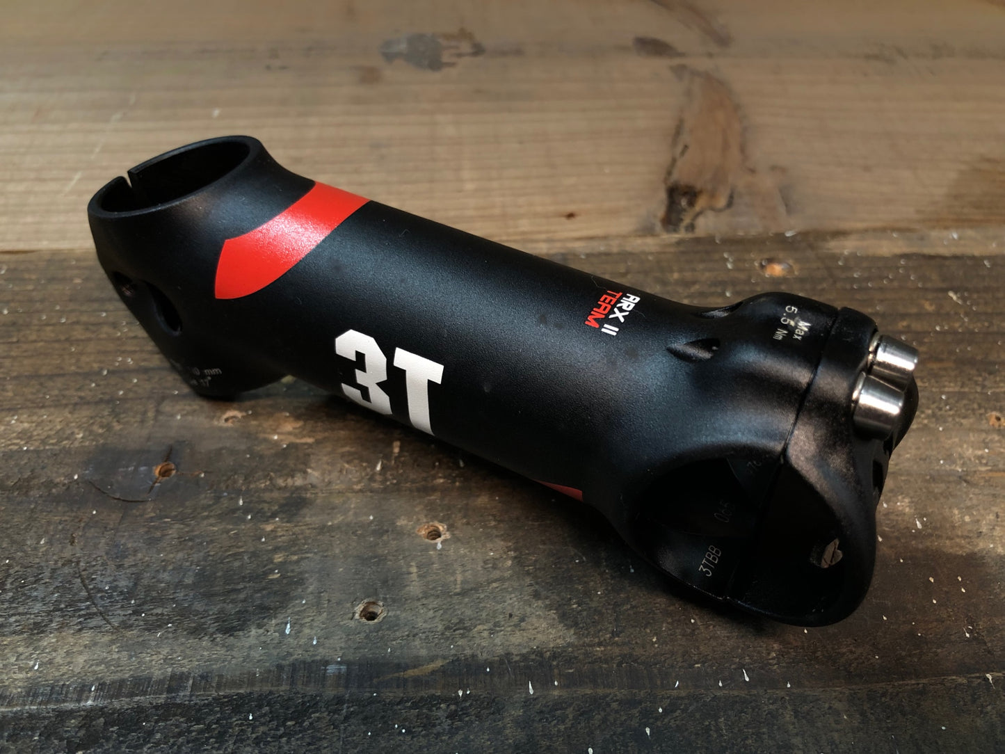 IP582 3T ARX ⅡTEAM アルミ ステム 黒 赤 110ｍｍ Φ31.8 OS 17°