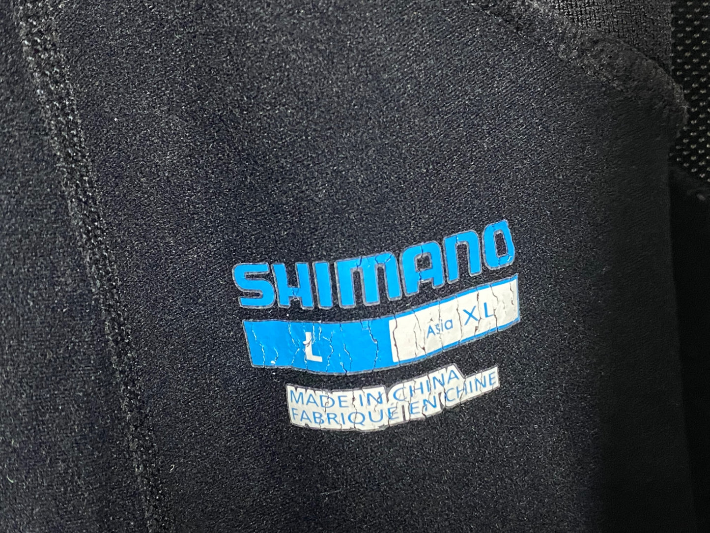 IZ316 シマノ SHIMANO 防風 裏起毛 ビブタイツ M ブラック