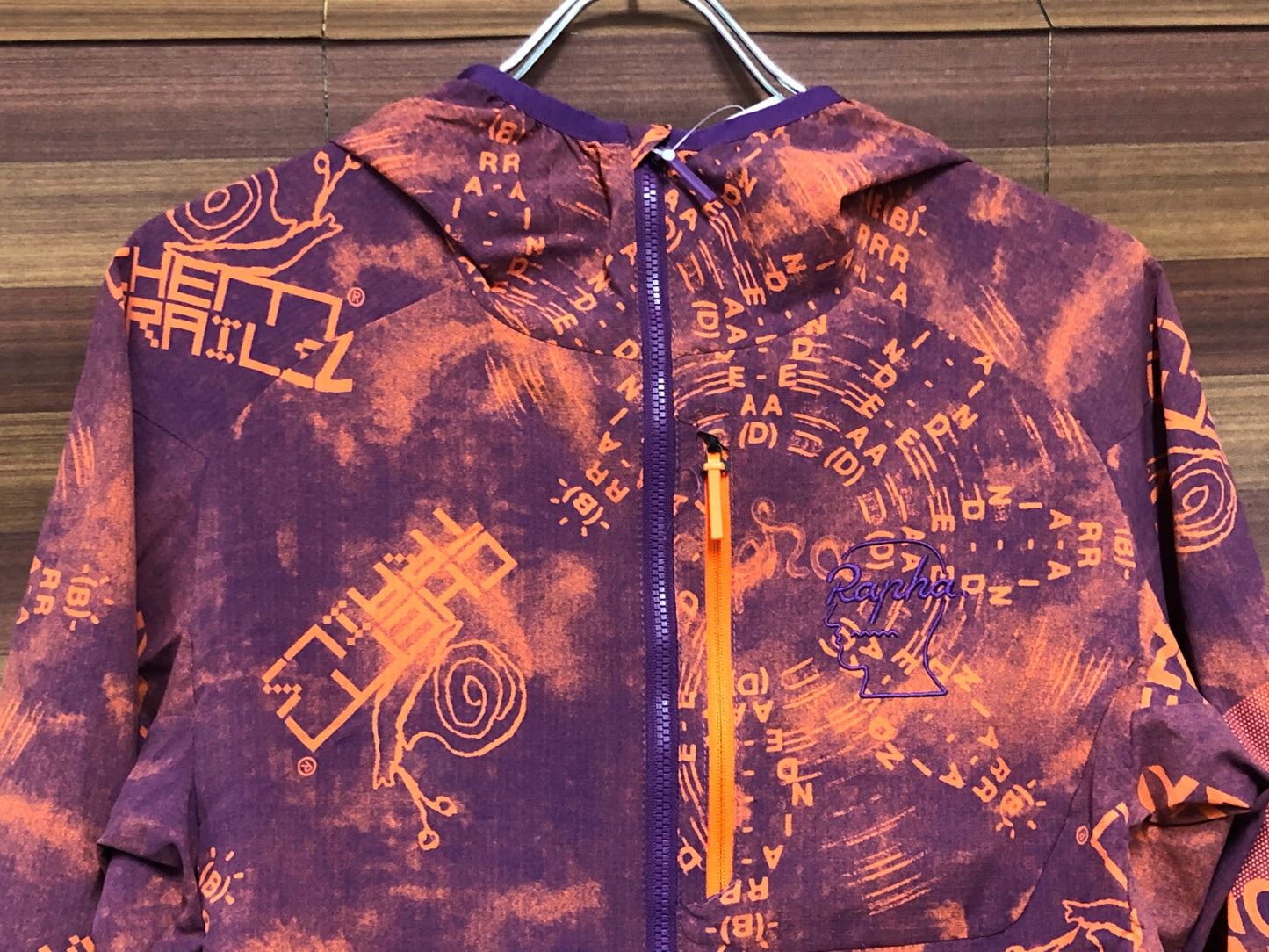 IT447 ラファ Rapha RAPHA X BD LIGHTWEIGHT TRAIL JACKET 長袖 サイクルジャケット バーガンディ オレンジ S BRAIN DEAD