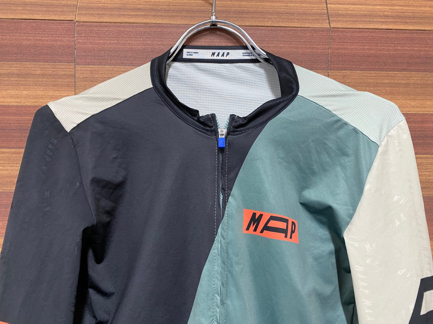 IN595 マープ MAAP PRO FIT JERSEY 長袖 サイクルジャージ 黒 深緑 ベーシュ XL