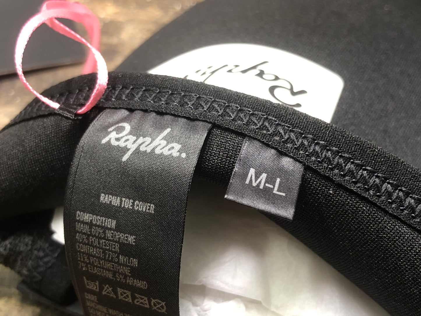 IN280 ラファ RAPHA TOE COVER トゥカバー 黒 M-Lサイズ 未使用