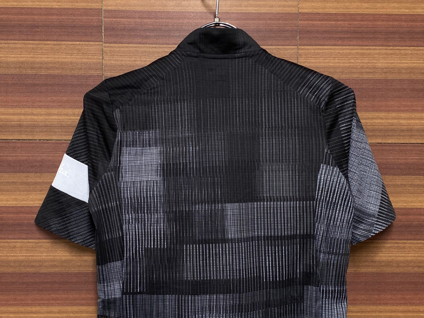 IT316 ラファ Rapha WOMEN'S FLYWEIGHT JERSEY - PRINTS 半袖 サイクルジャージ 黒 グレー S