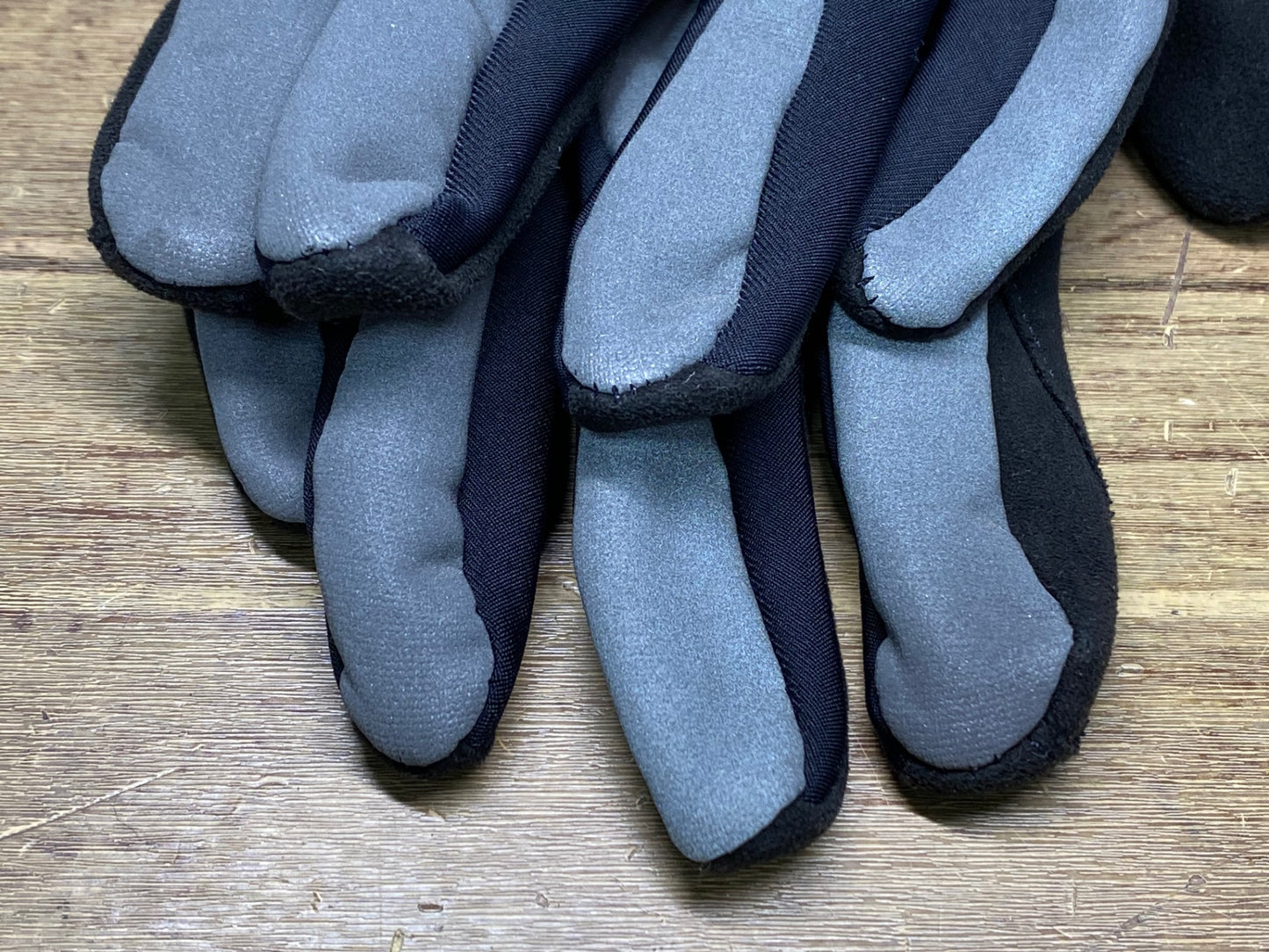 JB101 ラファ Rapha BREVET GLOVES 長指 グローブ グレー 黒 L 裏起毛